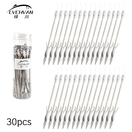 30PCS Fish Shooting Darts Slingshot Arrows Stainless Steel Fishing Arrowheads Dartfor Fishing Slingshot Darts