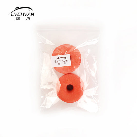 1PC PVC orange foam floating ball float fishing net aquaculture pontoon pull net buoyancy ball